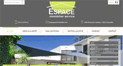 Desktop Screenshot of espaceimmobilier.com