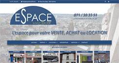Desktop Screenshot of espaceimmobilier.be
